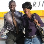 Cheryl on Yacht with Kara Cissee headed to Goree Island